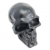 Motorfiets Ornament "Skull" 5,5 cm hoog voor op het spatbord - Zwart